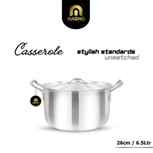 Casserole 26cm Metal Finish - Magno Cookware