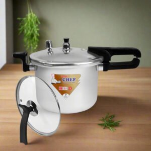 CHEF Best Aluminum Pressure Cooker With Glass - 1305 Long Handle