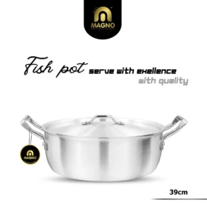 Fish Pot Metal Finish 39cm - Magno Cookware