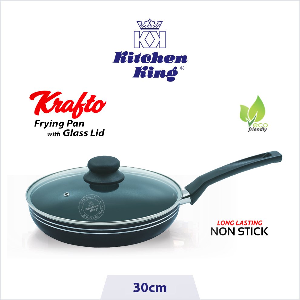 Fry Pan Krafto with Glass Lid - 30cm
