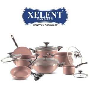 Marble Jumbo Cookware Set 19 Pcs X-MUSTARD - Magno Cookware