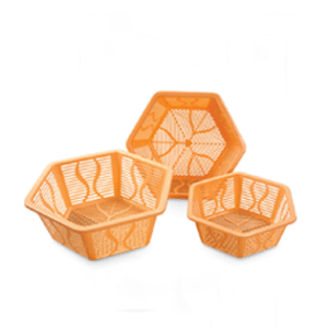 Orange Basket | Vibrant & Durable Plastic Storage Tray