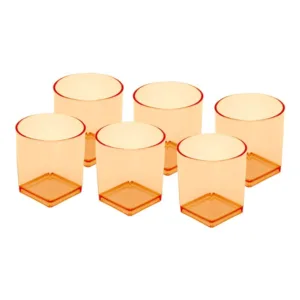 Party Acrylic Glass M-1 Pack of 6 - (250ml)