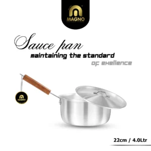 Sauce Pan 22cm Metal Finish - Magno Cookware