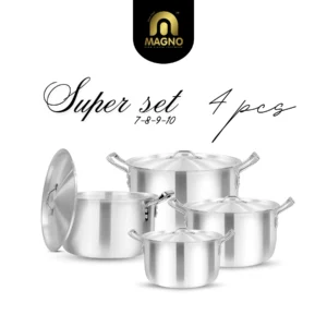 Super Set 4pcs ( 7-10 ) Metal Finish - Magno Cookware