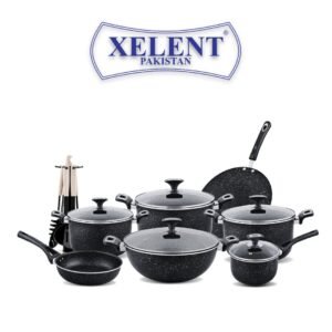 Xelent Pakistan Marble Jumbo Cookware Set 19 Pcs - Magno Cookware