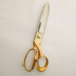 Expertly Designed Left-Hand Tailor Scissors - Brass Handle Scissors for Professional Fabric Cutting Shears for Sewing and Crafting 10''
