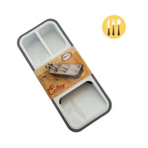 Cutlery Drawer Organizer Compact Design Color May Vary 12x5x2 inches Plastic